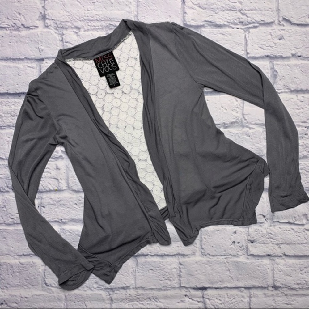 Miss Chievous Girls Cardigan, Lace Back